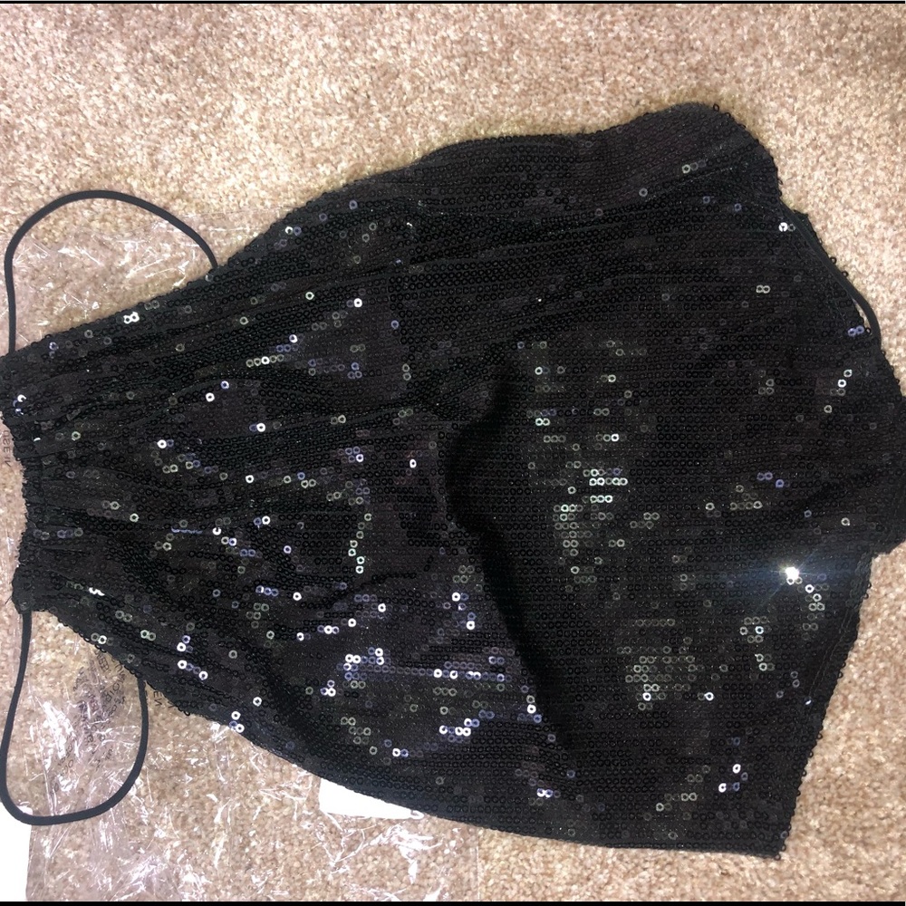 Dolls kill sequin halter top